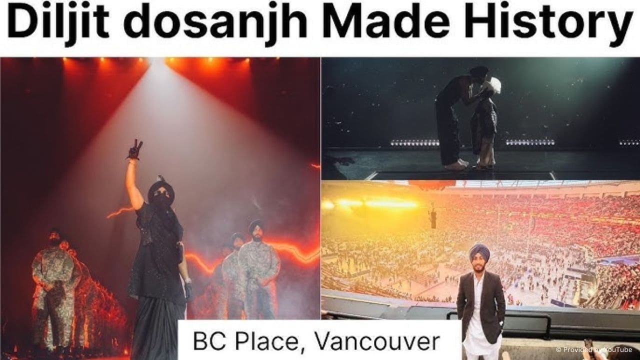 दिलजीत दोसांझ वैंकूवर के बीसी प्लेस स्टेडियम में मंच की शोभा बढ़ाने वाले पहले पंजाबी कलाकार